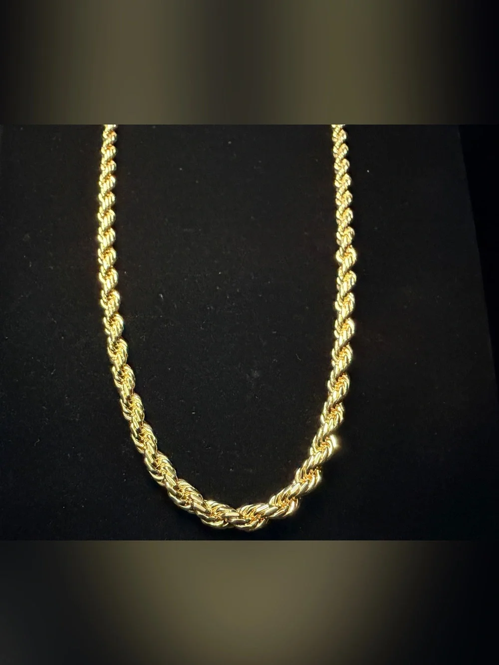 14K Stamped Gold Filled Rope Chain 22in 5.2MM Very Nice! Brand New